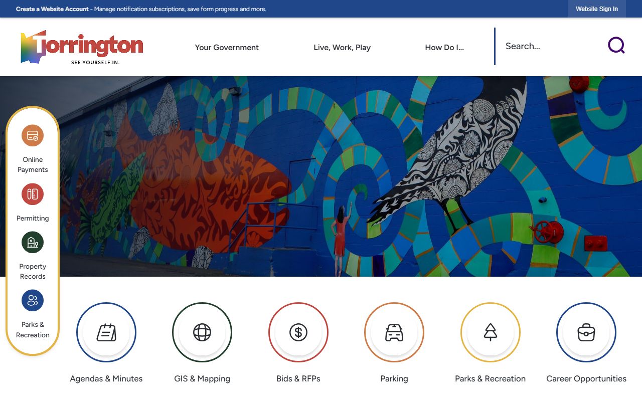 Torrington Connecticut city homepage