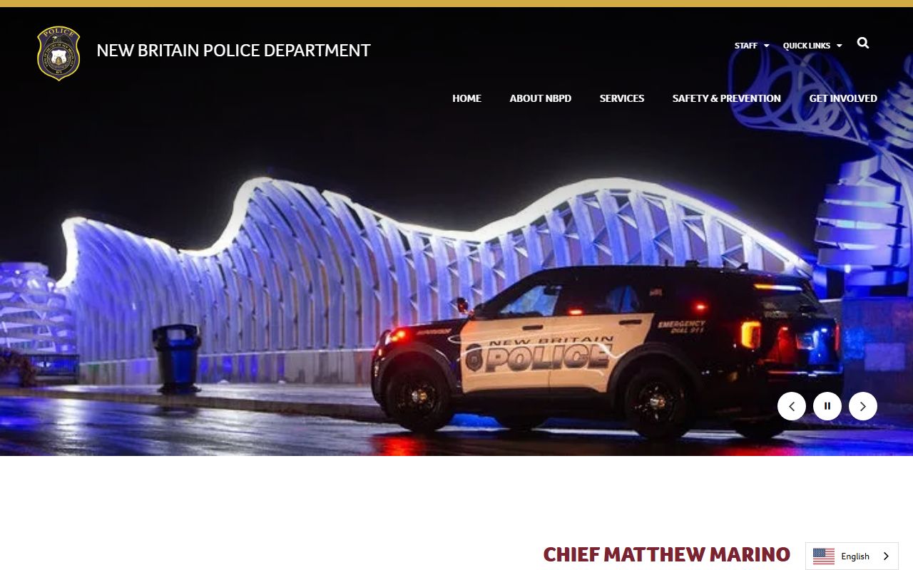 Reference page showing additional Connecticut police department resources